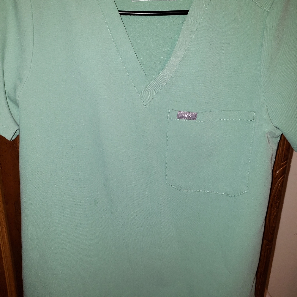 Figs jade catarina small scrub top